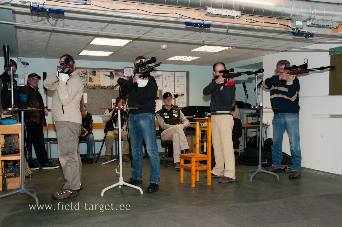 Second group at the line of fire